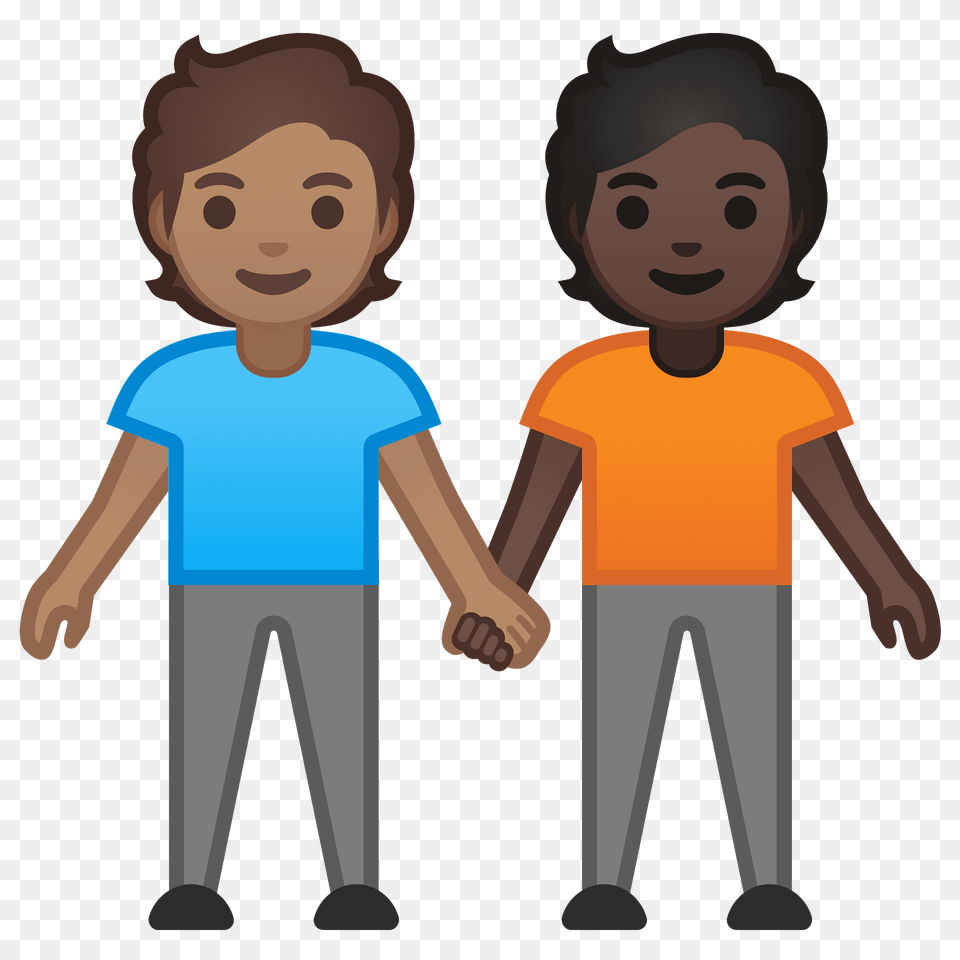People Holding Hands Emoji Clipart, Clothing, T-shirt, Person, Baby Free Png Download