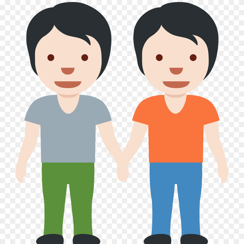 People Holding Hands Emoji Clipart, T-shirt, Clothing, Pants, Person Free Png