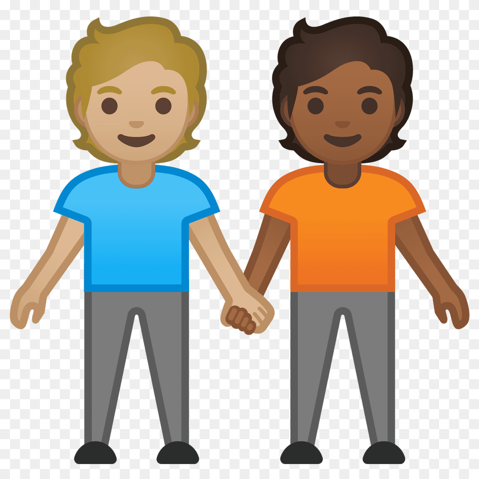 People Holding Hands Emoji Clipart, Walking, T-shirt, Clothing, Person Free Transparent Png