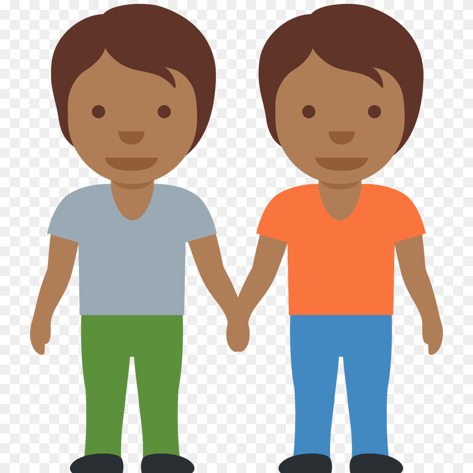 People Holding Hands Emoji Clipart, T-shirt, Pants, Clothing, Person Png