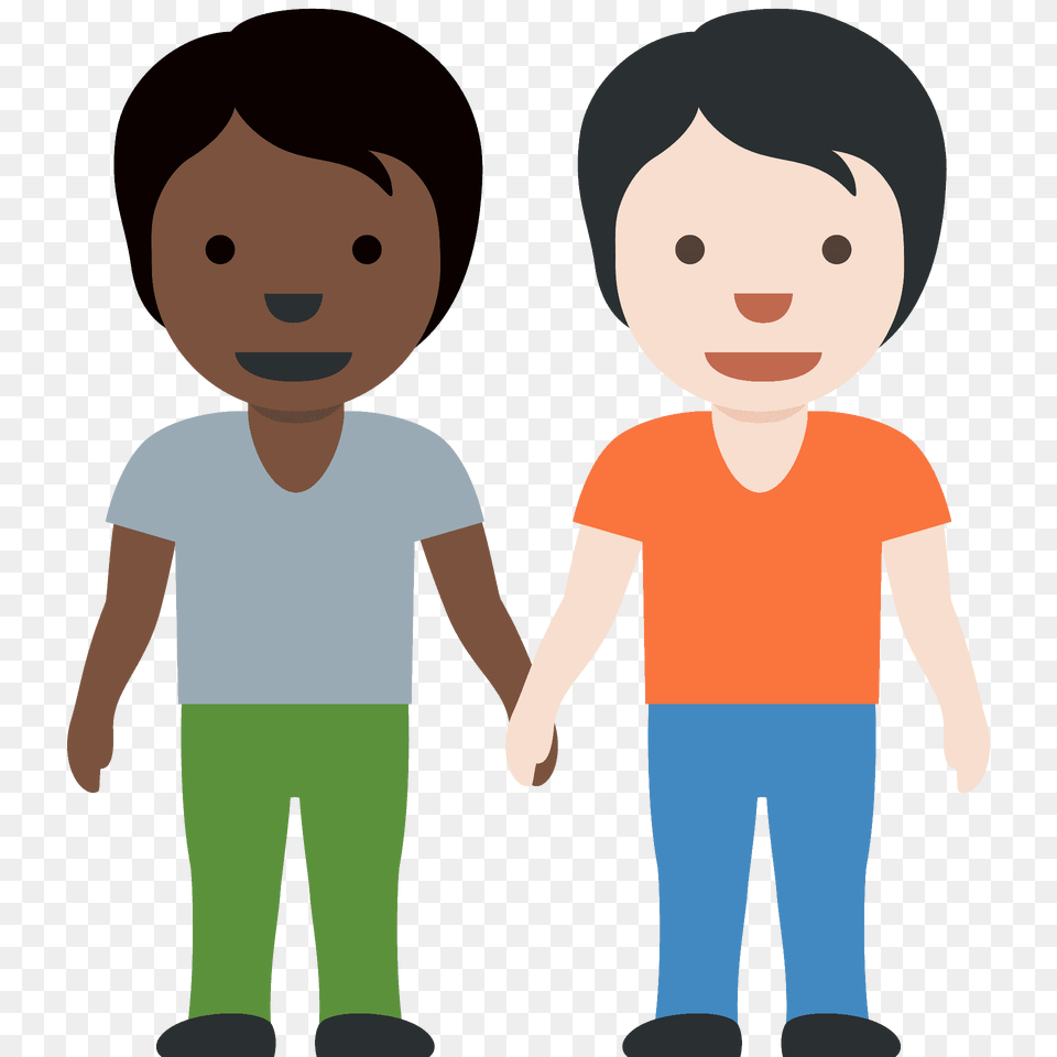 People Holding Hands Emoji Clipart, Clothing, Pants, T-shirt, Photography Png Image