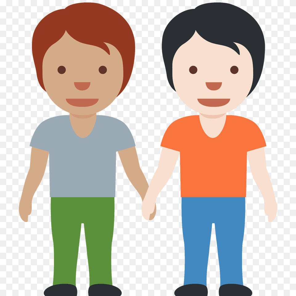 People Holding Hands Emoji Clipart, Clothing, Pants, T-shirt, Photography Free Png Download