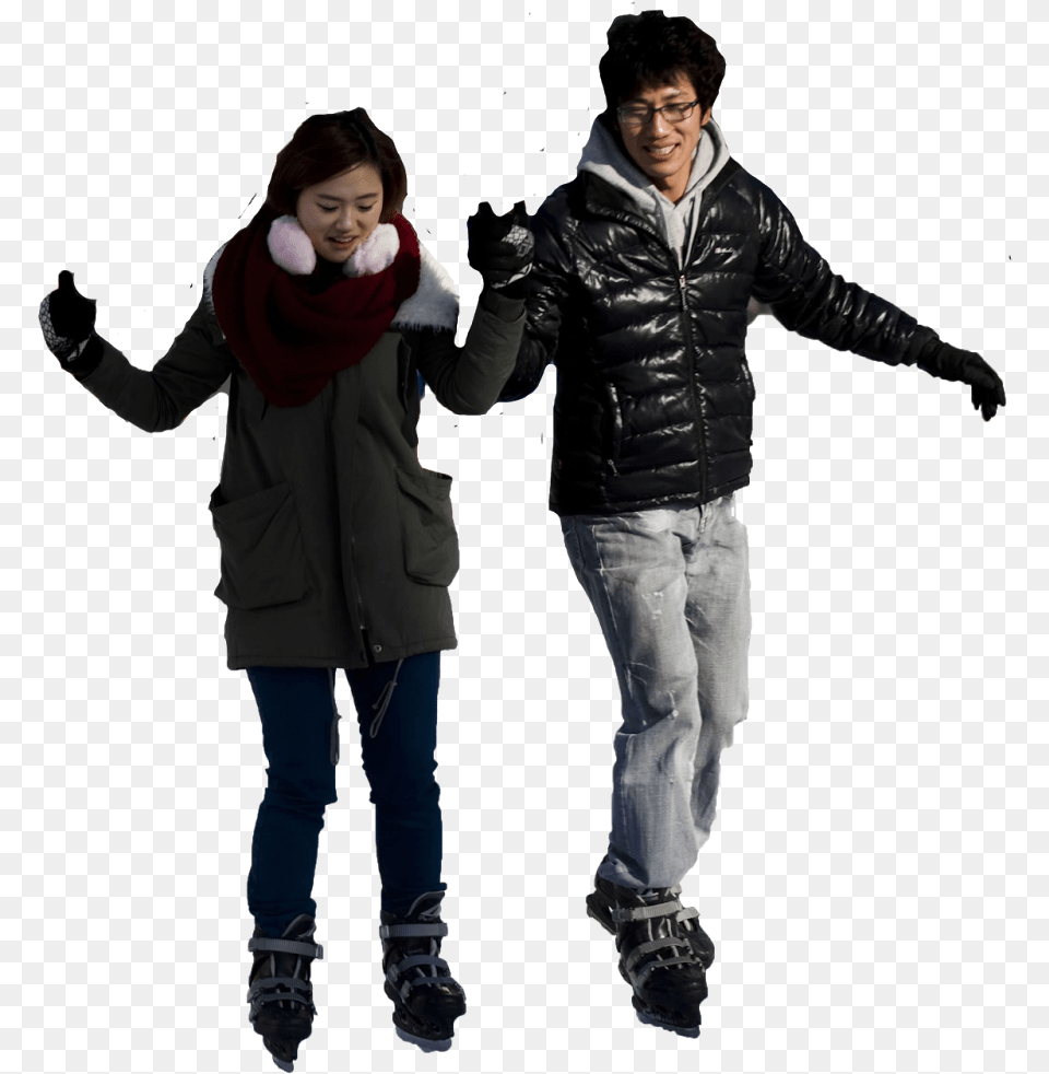 People Ice Skating, Jacket, Clothing, Coat, Person Free Png