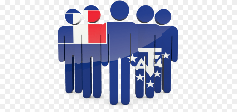 People Icon Illustration Of Flag French Southern And Iceland Flag And People, Clothing, Glove, Body Part, Hand Free Png Download