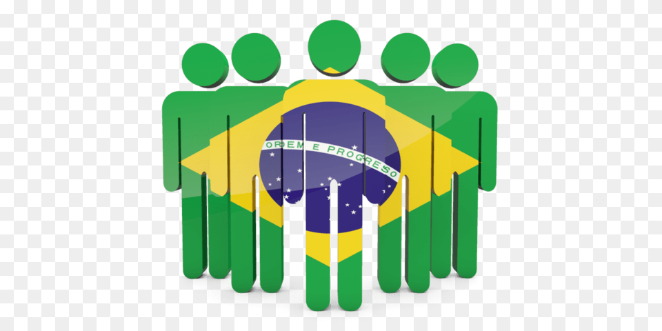 People Icon Illustration Of Flag Of Brazil, Green, Logo, Art, Graphics Png Image