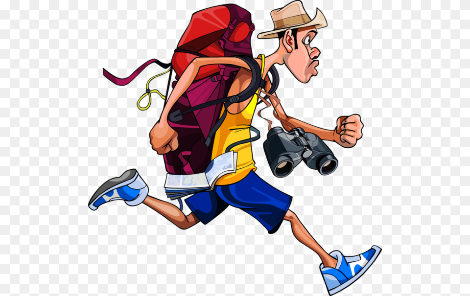 People Illustration Individual Person People Man Running With Backpack, Adult, Female, Woman, Clothing Free Png