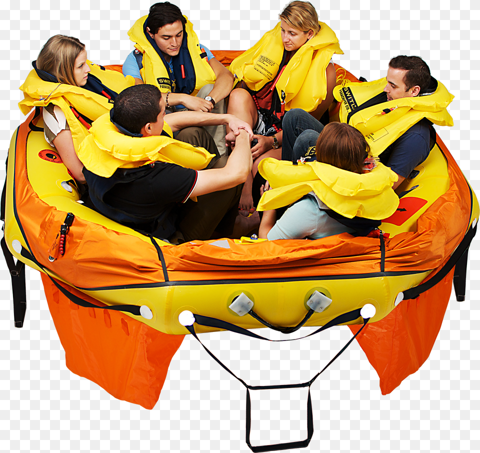People In A Life Raft, Clothing, Lifejacket, Vest, Adult Png