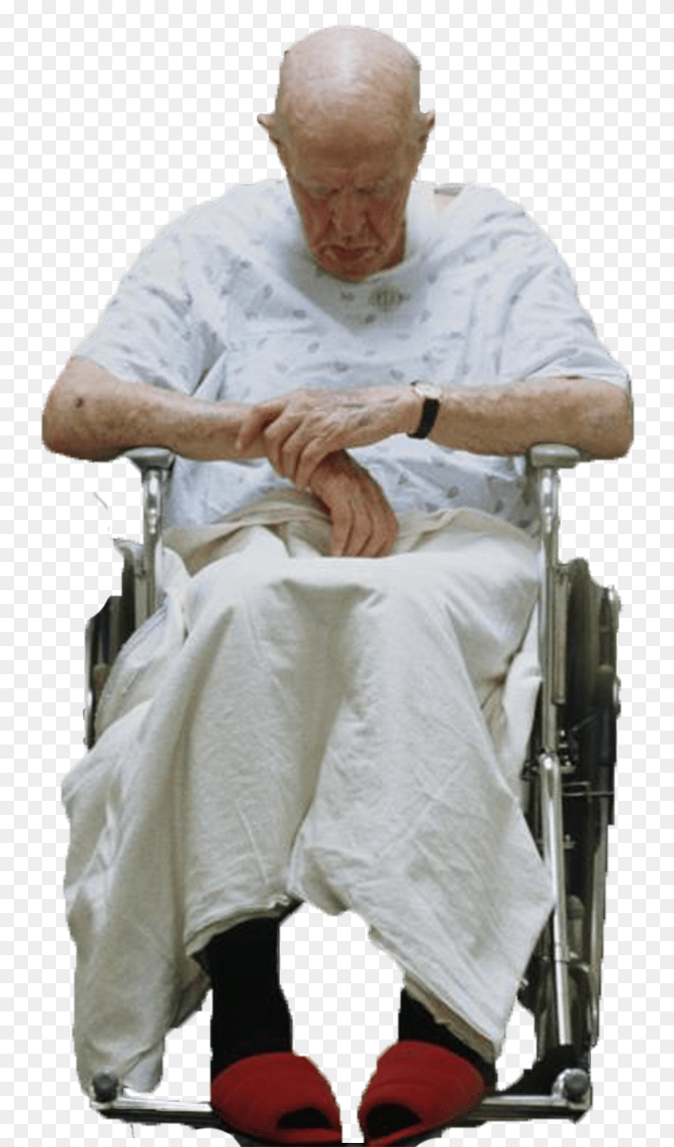 People In The Hospital Old Person In Hospital, Adult, Man, Male, Furniture Png Image