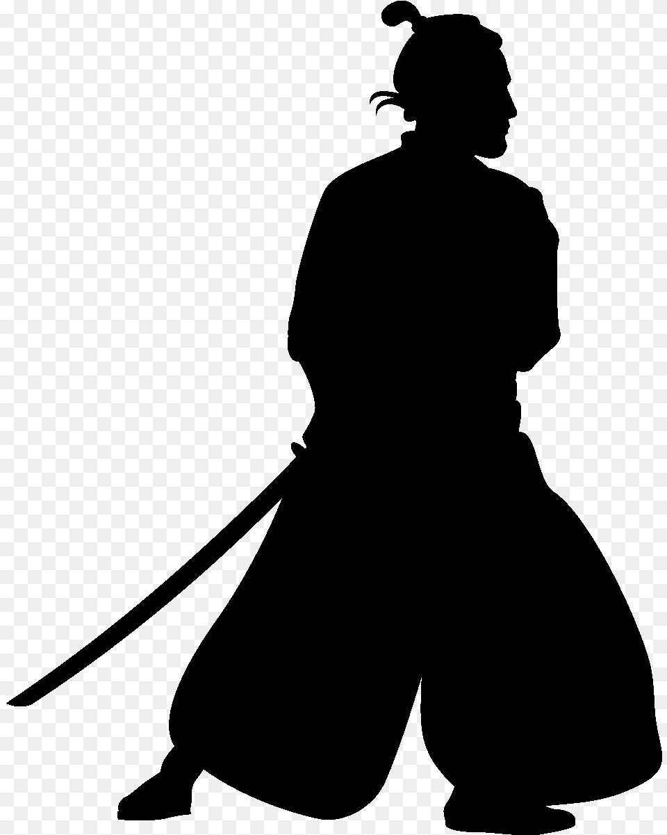 People Looking Up Silhouette, Person, Samurai Free Transparent Png