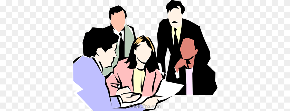 People Meeting Royalty Vector Clip Art Illustration, Person, Adult, Man, Male Free Png Download
