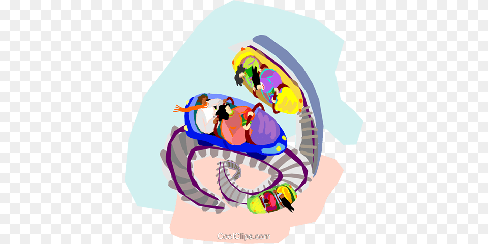 People On Roller Coaster Ride Royalty Free Vector Clip Art, Clothing, Hat, Nature, Outdoors Png