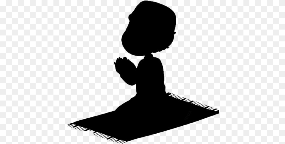 People Praying Transparent Images Illustration, Kneeling, Person, Silhouette Free Png