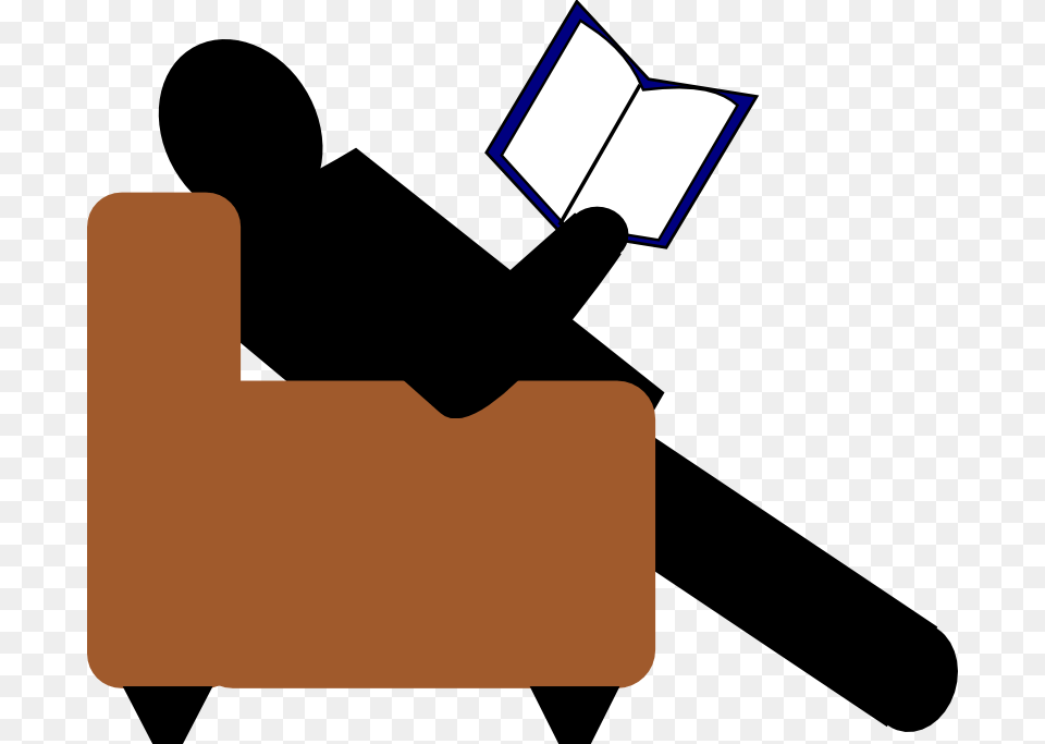 People Relaxing Cliparts, Person, Reading Free Png Download