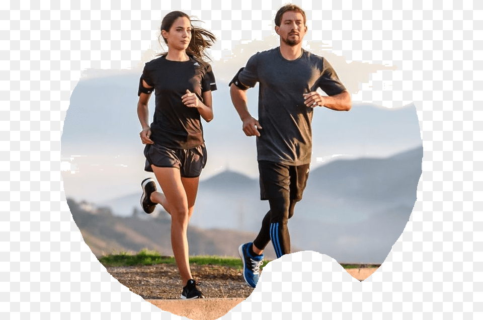 People Running, Adult, Female, Male, Man Free Png Download