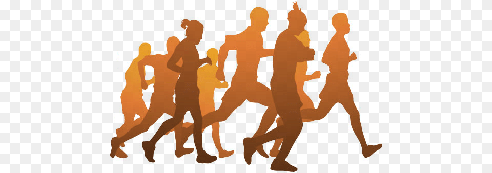 People Running Images Free Download People Running Silhouette, Fire, Flame, Adult, Male Png Image