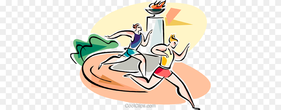People Running Race Royalty Vector Clip Art Illustration, Baby, Person Free Png