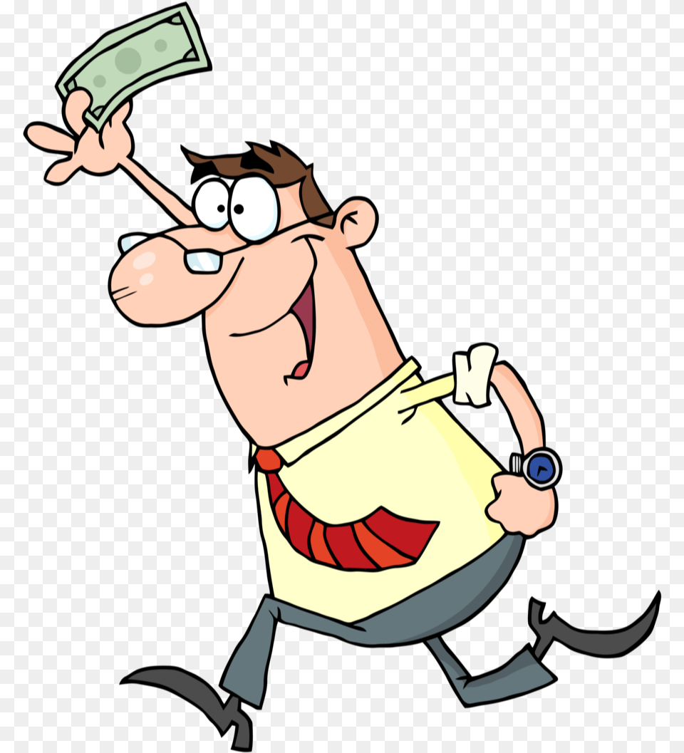 People Running With Money Cartoons People Running With Money Cartoon, Baby, Person, Cleaning, Face Free Transparent Png