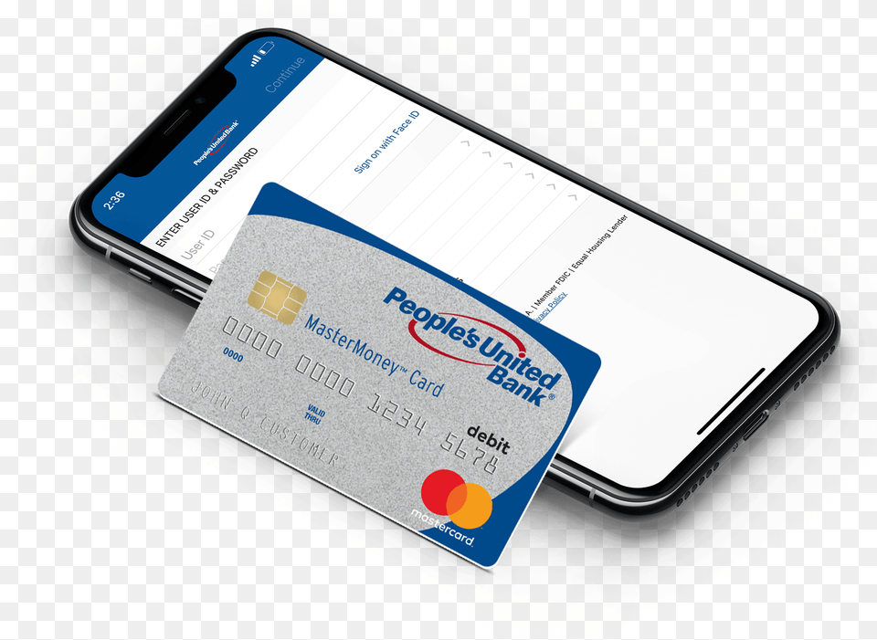 People S United Bank Mastermoney Personal Debit Card People39s United Bank, Text, Credit Card Png Image