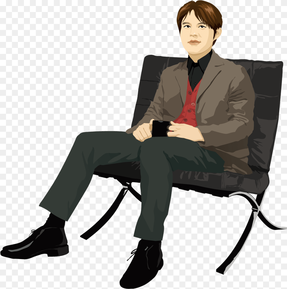 People Seat, Accessories, Suit, Sitting, Person Free Png Download