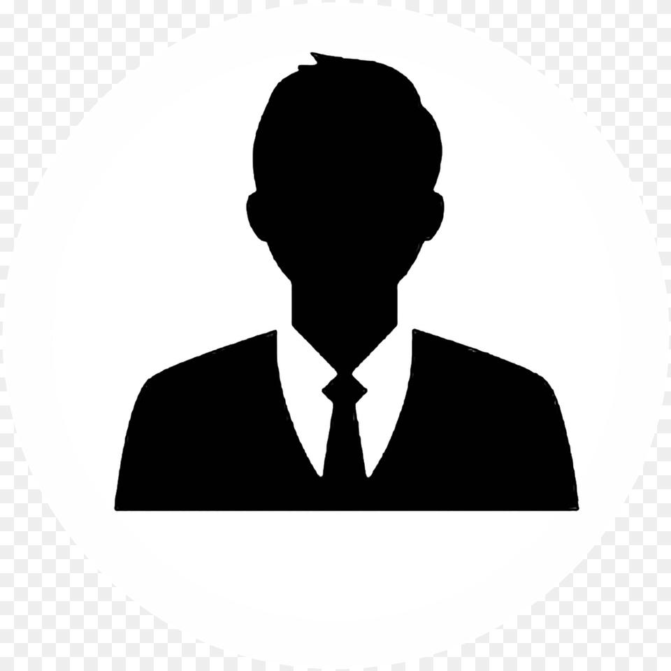 People Silhouette Avatar Business Man Icon, Accessories, Stencil, Tie, Formal Wear Free Png