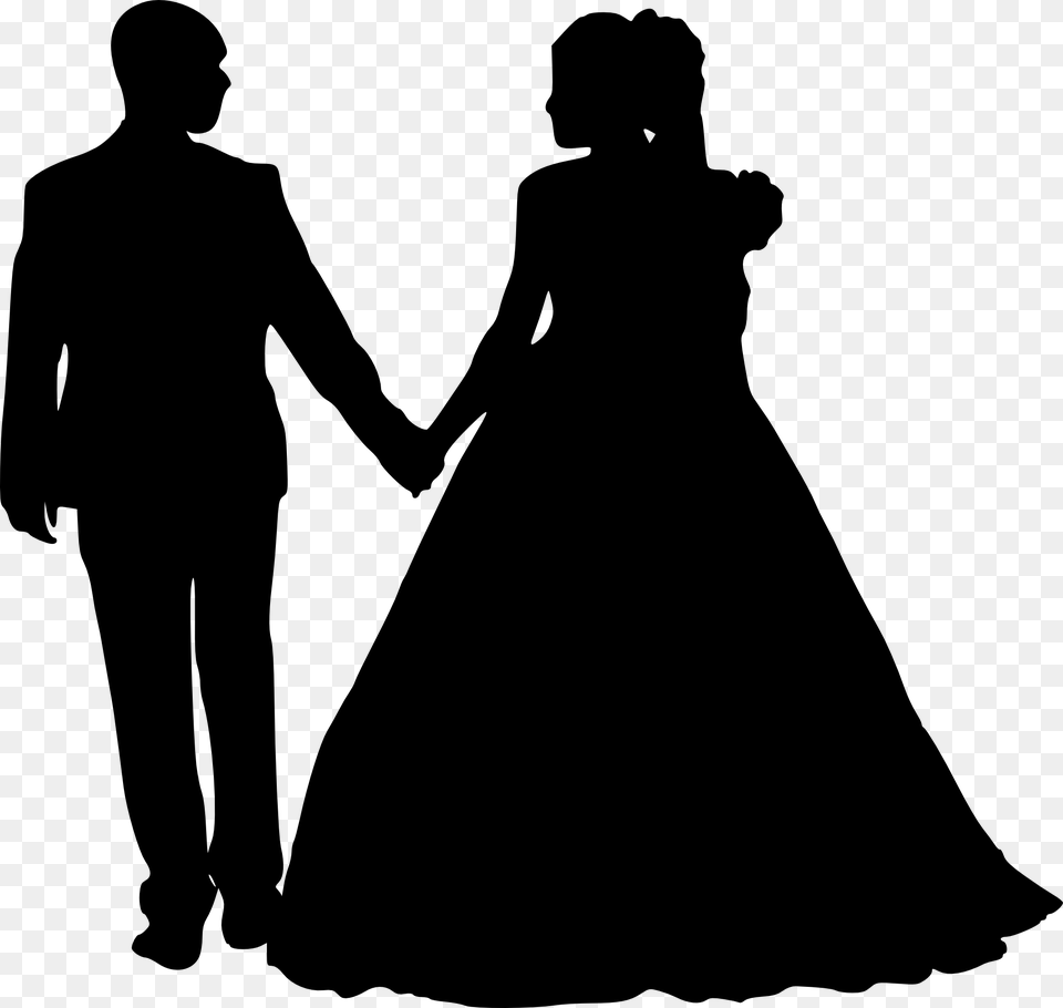 People Silhouettes Standing, Silhouette, Clothing, Dress, Adult Free Png Download