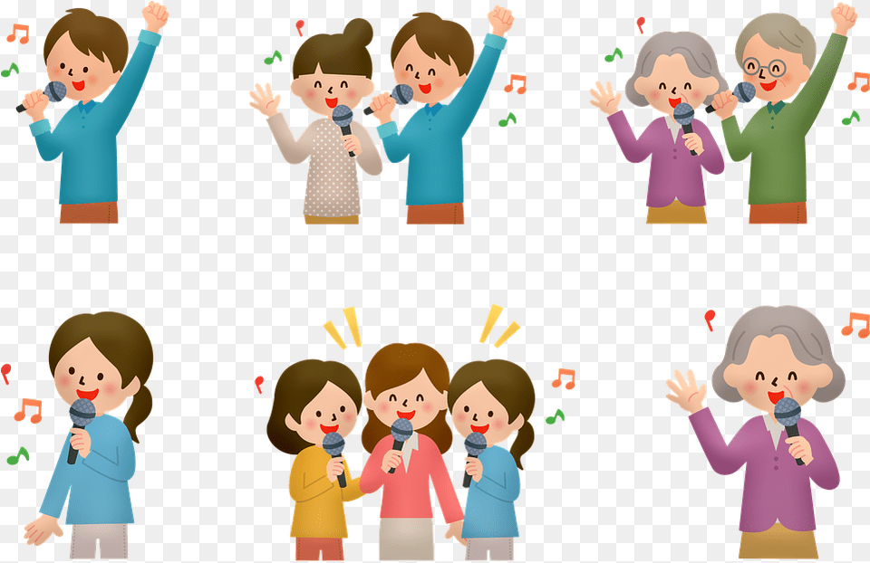 People Singing Karaoke Couples Im Imagens De Pessoas Cantando, Baby, Person, Face, Head Png