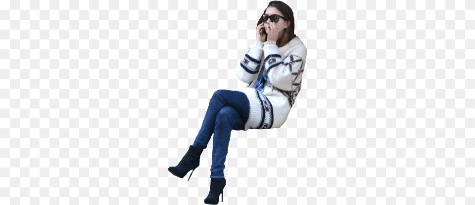 People Sitting Architecture, Sweater, Clothing, Knitwear, Person Free Transparent Png