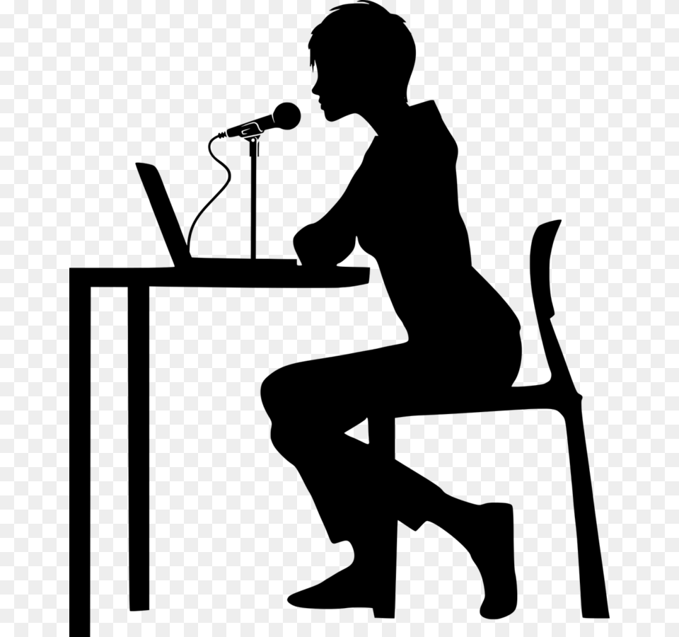 People Sitting At Table Silhouette Interview Silhouette, Gray Free Transparent Png