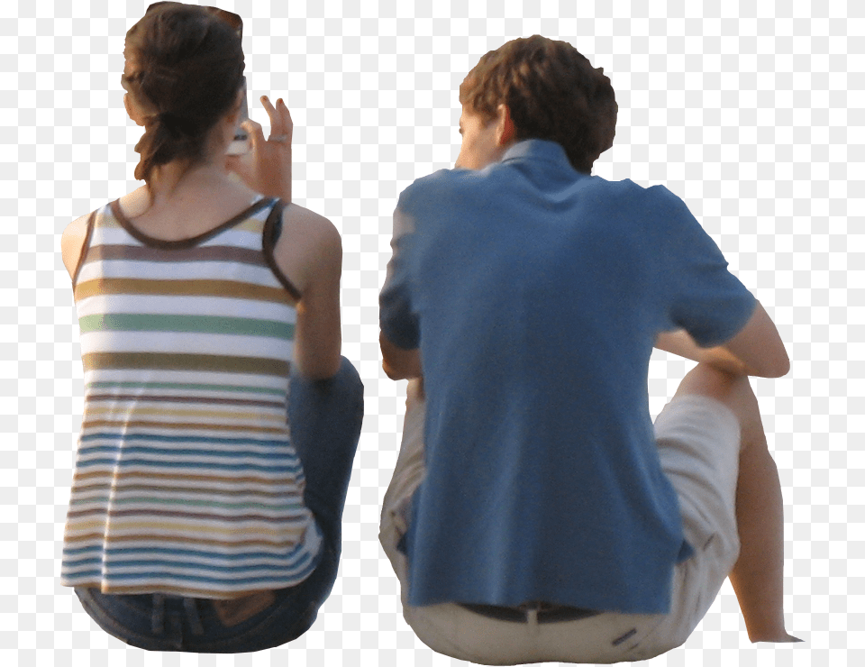 People Sitting Back, Body Part, Clothing, T-shirt, Person Free Png Download