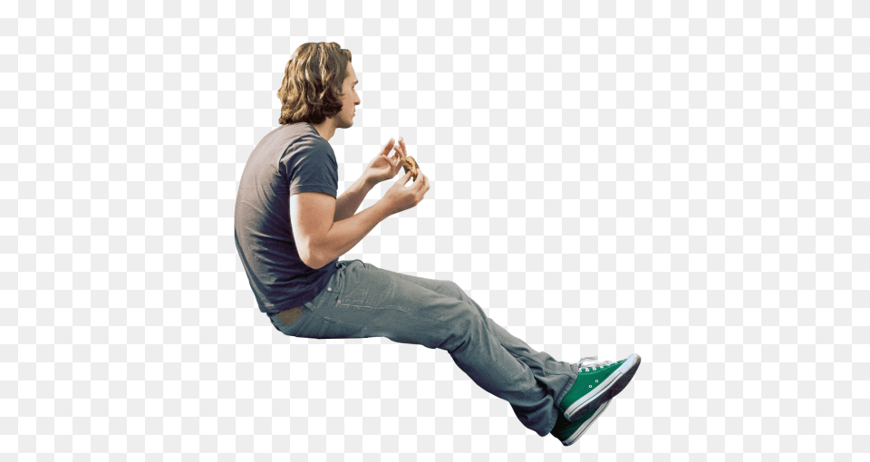 People Sitting Eating Image, Adult, Shoe, Person, Man Free Png Download