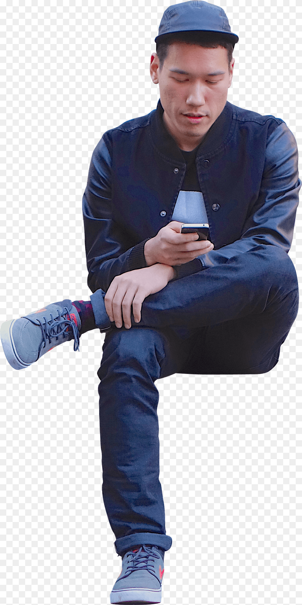 People Sitting Front, Shoe, Pants, Sneaker, Hat Png