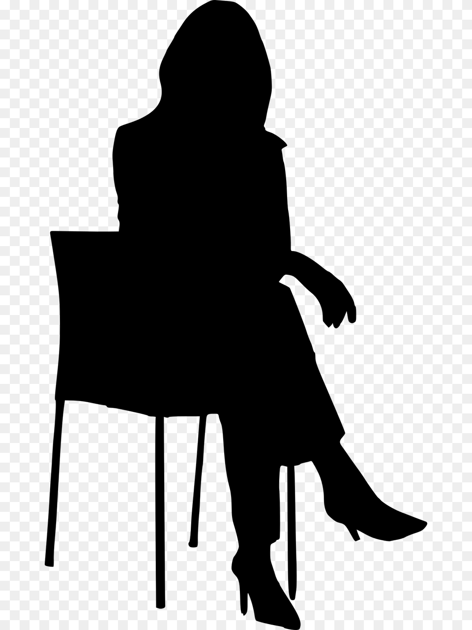 People Sitting On Chair, Gray Free Transparent Png