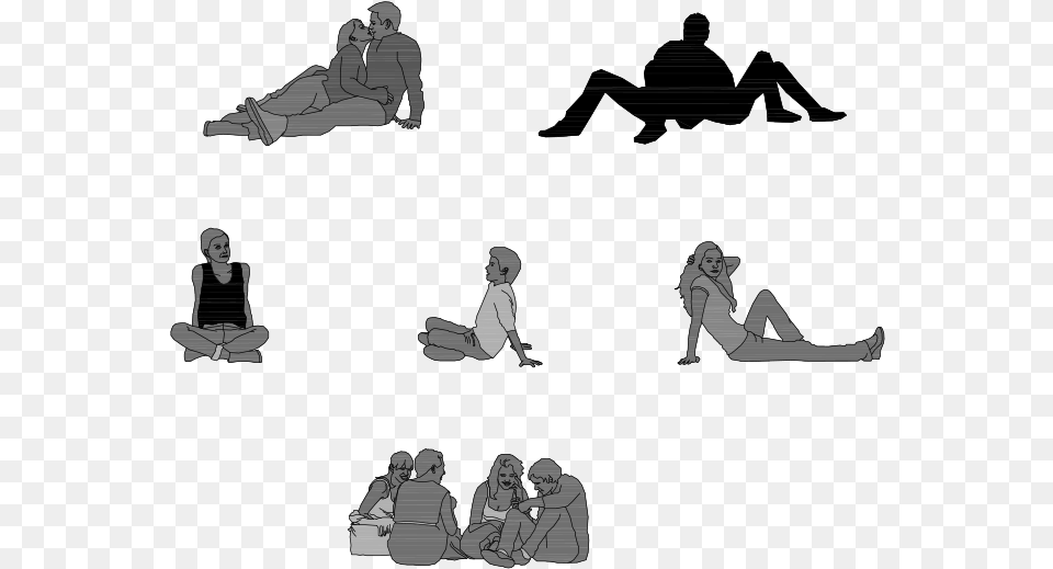 People Sitting On The Ground People Sitting On Floor Dwg, Person, Baby, Book, Comics Free Png