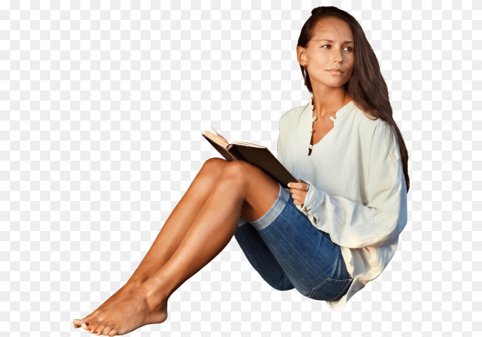 People Sitting People Beach Sitting, Reading, Person, Adult, Publication Free Png Download