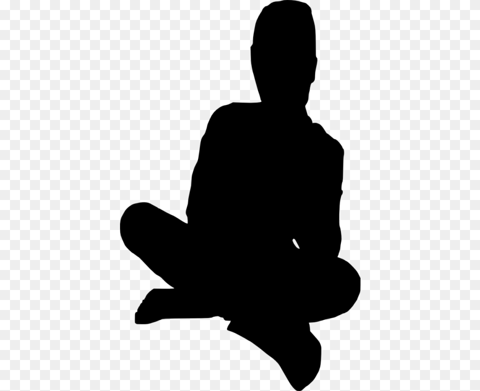 People Sitting Silhouette, Kneeling, Person, Adult, Male Png