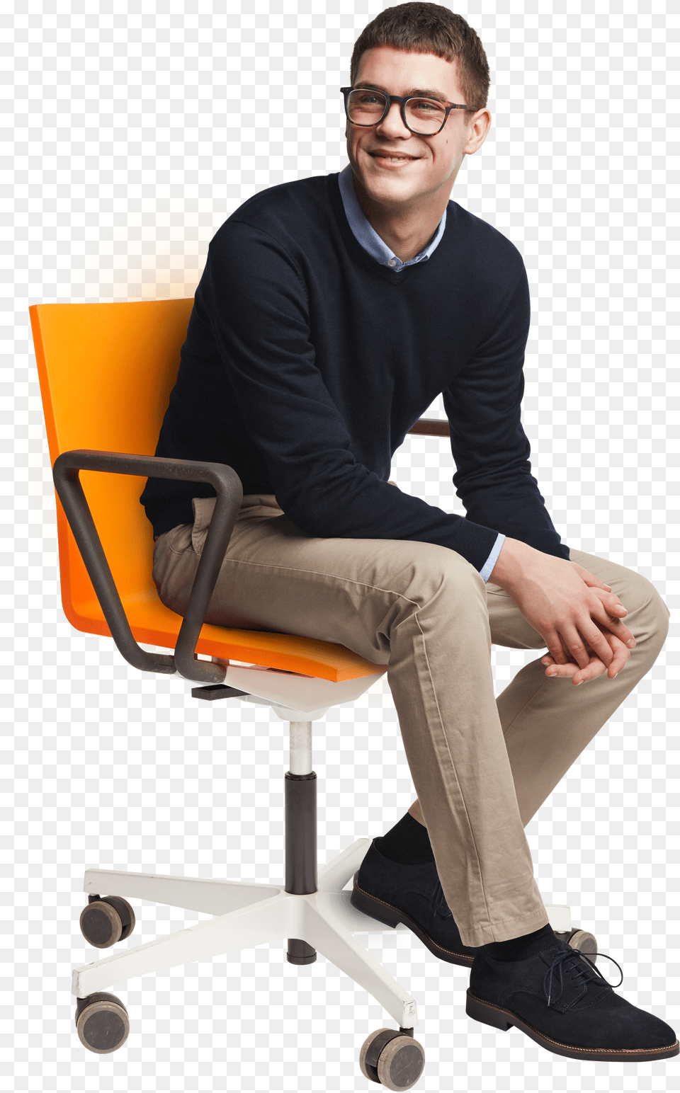 People Sitting Transparent Woman People Sitting On Chairs Free Png Download