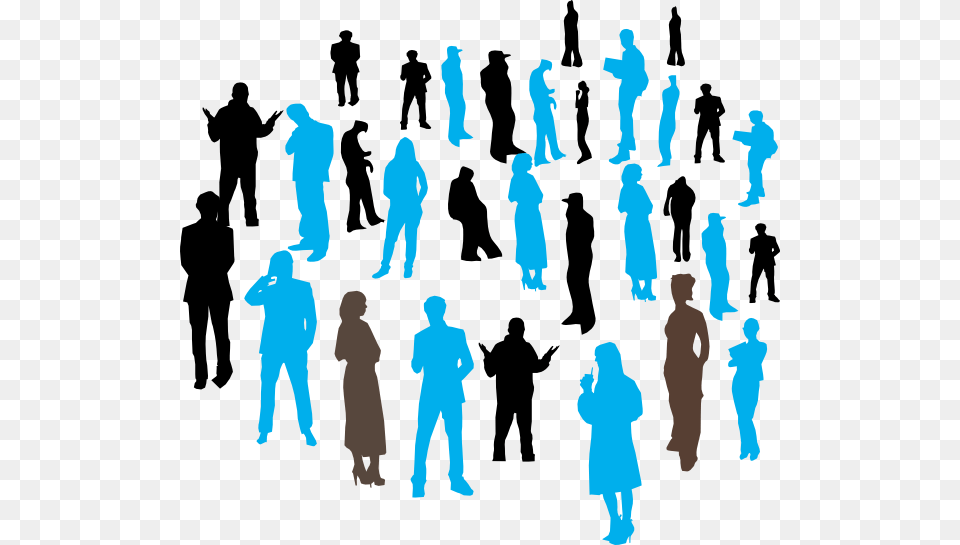 People Socializing, Person, Silhouette, Adult, Male Png