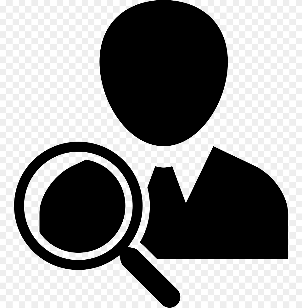 People Symbol Transparent People Search Icon, Stencil, Magnifying Free Png