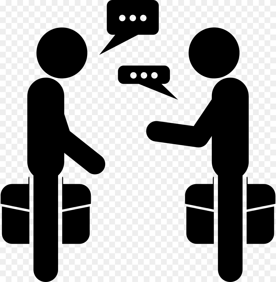 People Talking, Stencil, Silhouette Png Image