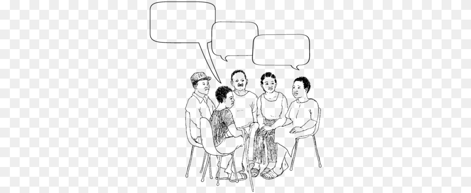 People Talking At Getdrawings Com For Group Of People Talking Drawing, Gray Free Transparent Png