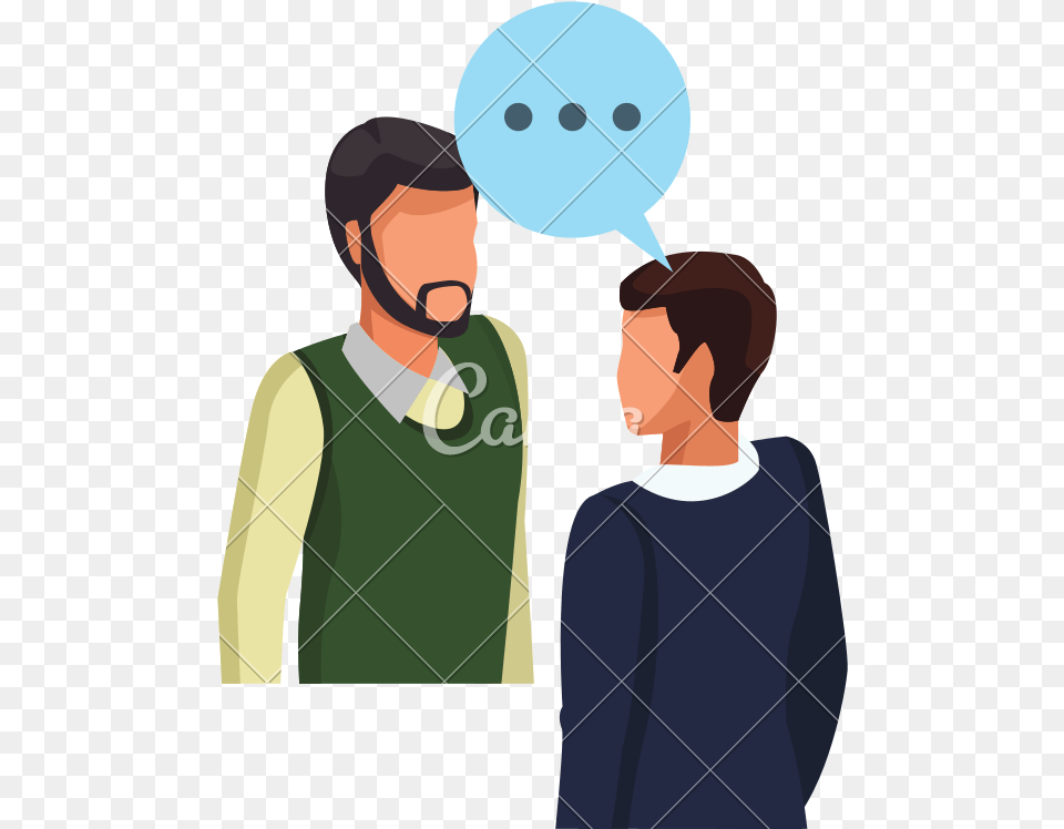 People Talking Avatar Icons By Canva Illustration, Photography, Person, Adult, Man Png Image