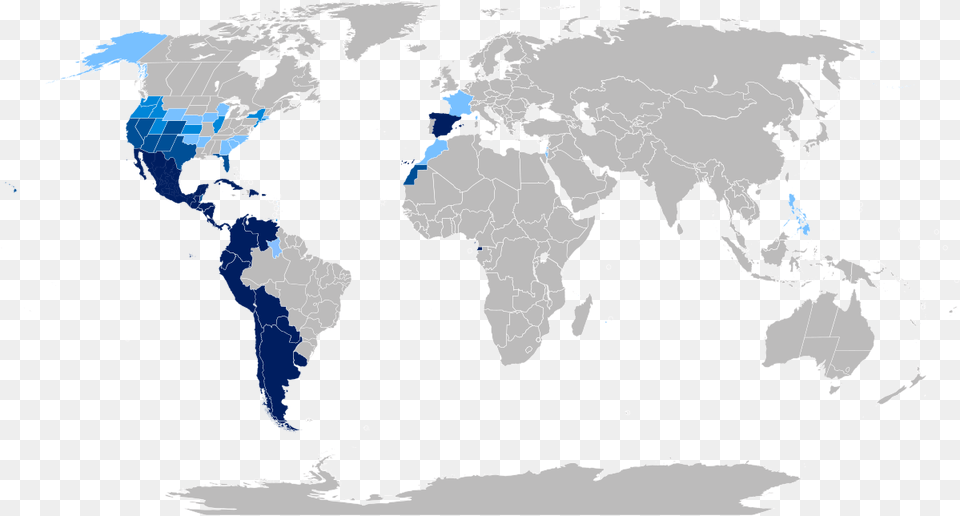 People Talking In Spanish Hispanophone World World Map, Plot, Chart, Adult, Wedding Free Transparent Png