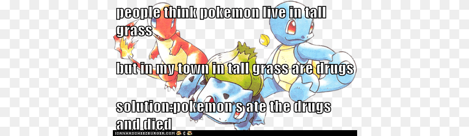 People Think Pokemon Live In Tall Grass But My Town Cartoon, Book, Comics, Publication, Baby Free Transparent Png