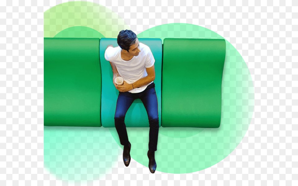 People Top View Sit, Adult, Person, Pants, Man Free Png Download