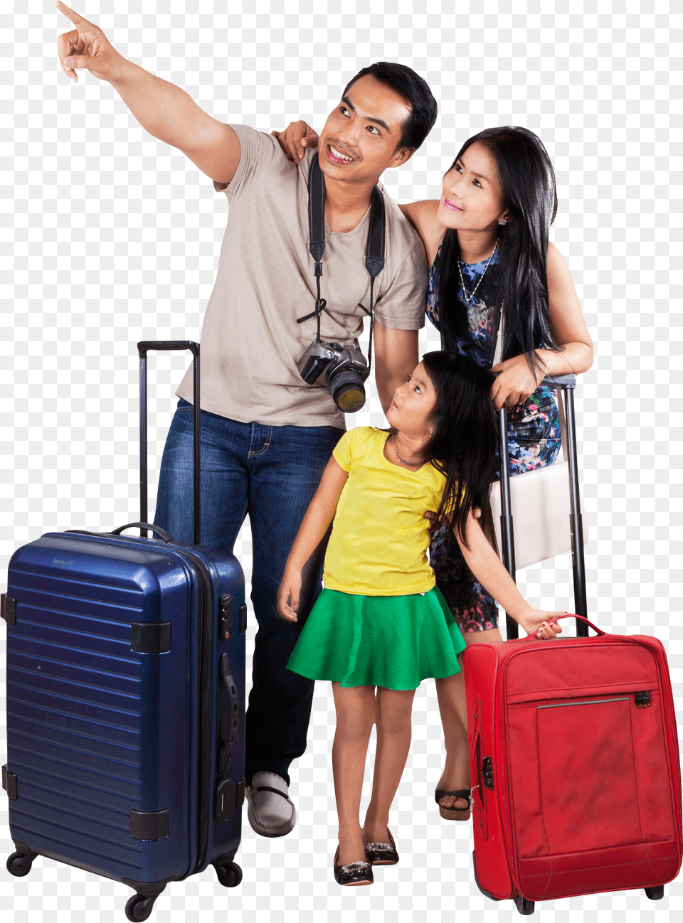 People Traveling People At The Airport, Skirt, Baggage, Clothing, Girl Png Image