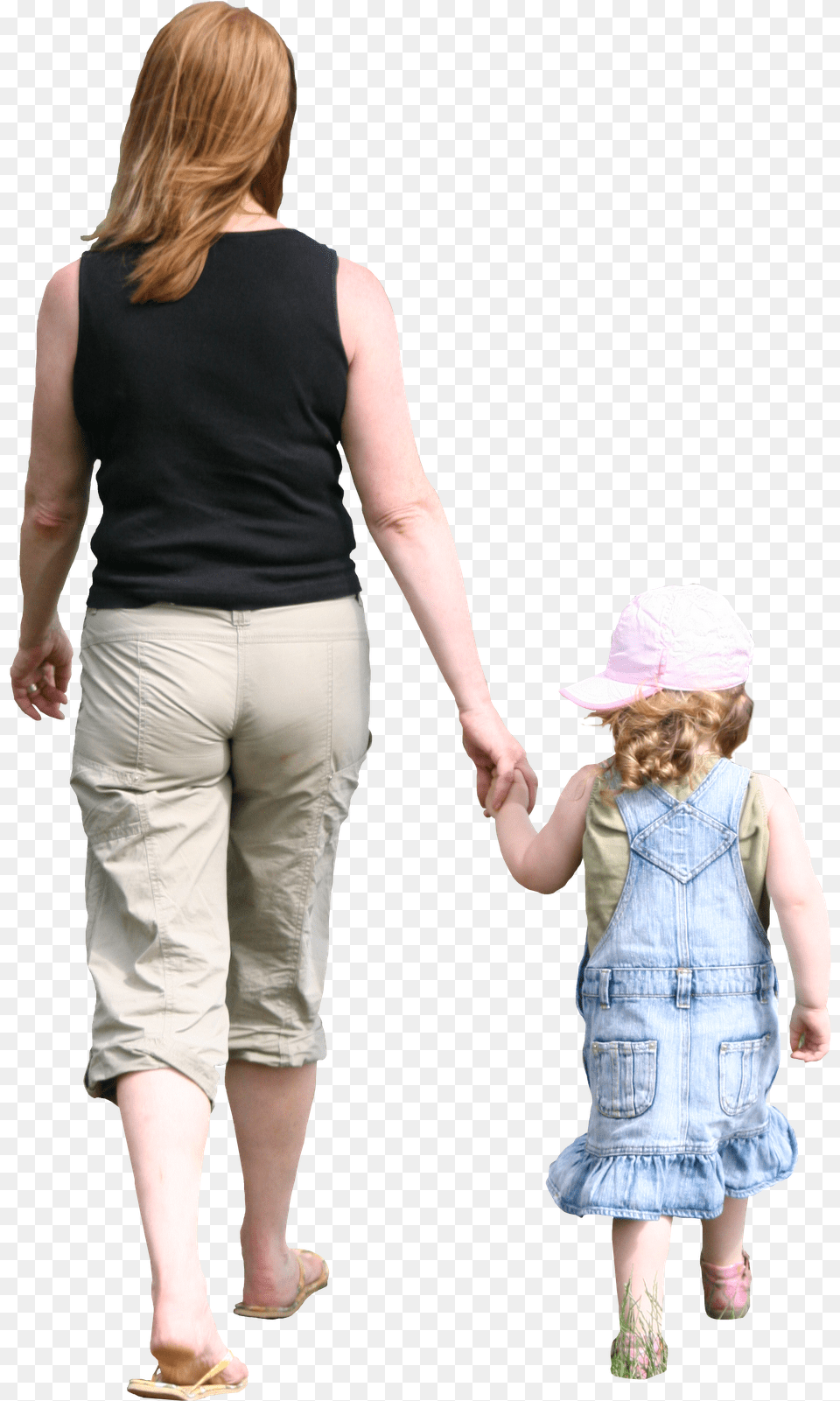 People Walk Transparent U0026 Clipart Ywd Woman Holding Hand, Adult, Sun Hat, Shorts, Person Free Png Download