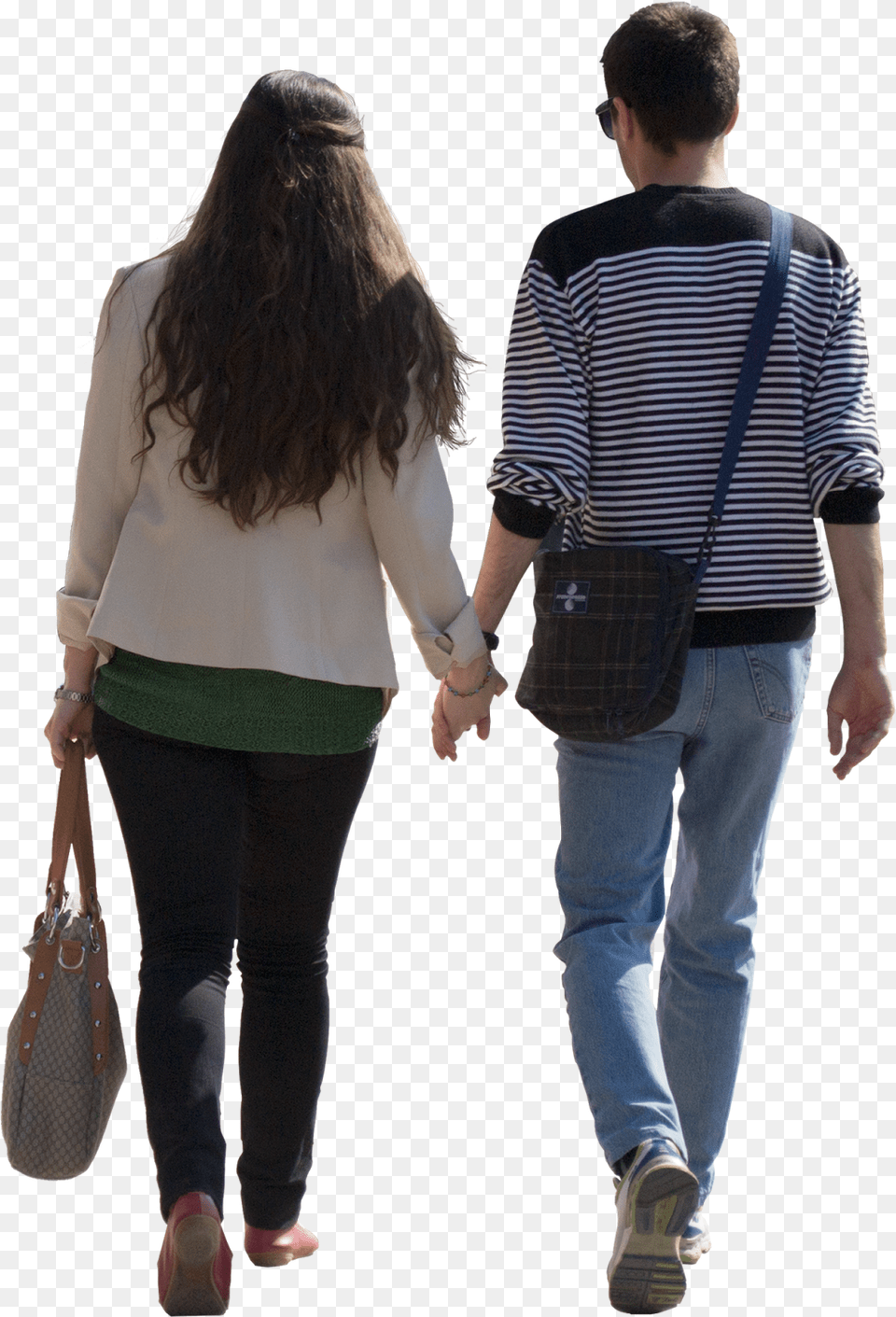 People Walking Cut Out People Couple003 Cut Out People Walking, Accessories, Pants, Clothing, Purse Free Transparent Png