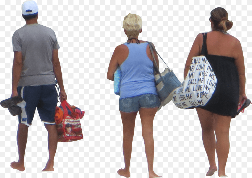 People Walking Dog Download People Walking To Beach, Accessories, Shorts, Purse, Person Free Transparent Png