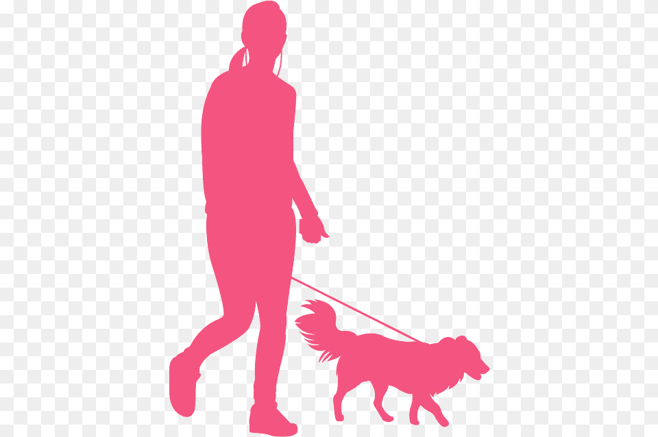 People Walking Dog Silhouette, Adult, Person, Man, Male Free Transparent Png