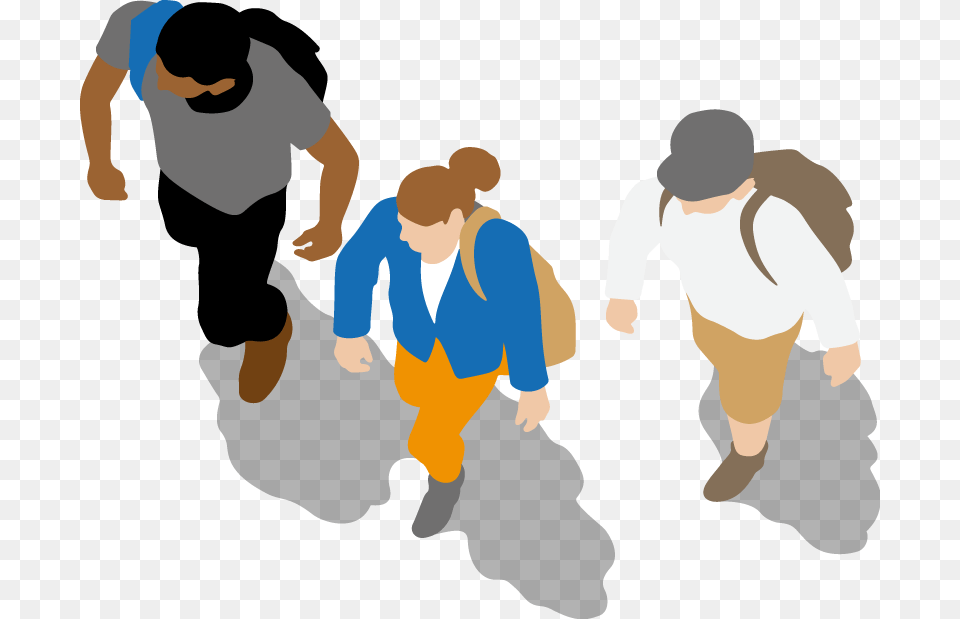 People Walking People Walking Cartoon, Person, Baby, Man, Male Png Image